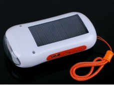 6 LED Solar Flashlight Radio